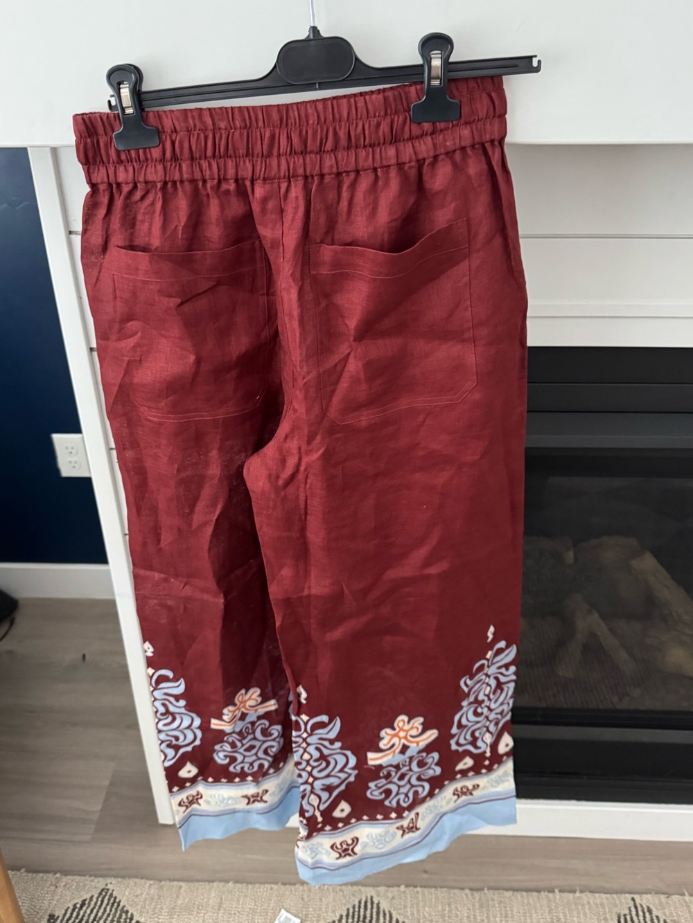 A.L.C. Emmett Pant in Syrah & Sky Blue Size Small New - Picture 6 of 6